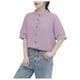 thumbnail image 2 of mfyjkho Tops Para Mujer, Blusa De Manga Corta Con Cuello Redondo Y Bordado De Moda Para Mujer Tops Para Mujer M, 2 of 5