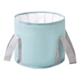 thumbnail image 2 of 2x Lavabo Plegable Con Asa Bolsa De Baño Bolsa Para Remojar Pies Para Jardinería Azul, 2 of 8