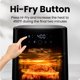 thumbnail image 5 of Chefman - Freidora de aire compacta de 4 cuartos de galón para comidas rápidas y fáciles, cuenta con tecnología Hi-Fry para ventanas extra crujientes, fáciles de ver, controles táctiles con 4, 5 of 5