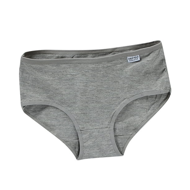 jovati 100% Cotton Underwear Girls underwear Pure Cotton Briefs Solid  Low-Rise Girls Panties Underpants