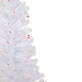 thumbnail image 4 of Northlight Pre-Lit Slim Woodbury White Pine Artificial Christmas Tree - 4' - Pink Lights, 4 of 7
