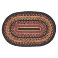 thumbnail image 5 of VHC Brands Heritage Farms Dining Table Placemat, Braided Jute, Oval, Red Black Tan. 12x19, 5 of 8
