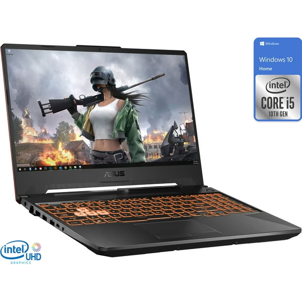 ASUS TUF Gaming Notebook, 15.6" FHD Display, Intel Core i5-10300H Upto 4.5GHz, 16GB RAM, 1TB NVMe SSD, NVIDIA GeForce GTX 1650 Ti, HDMI, DisplayPort via USB-C, Wi-Fi, Bluetooth, Windows 10 -