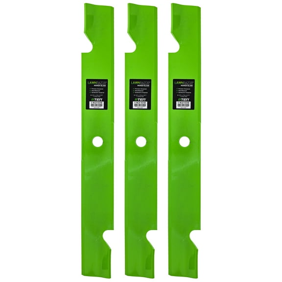 LawnRAZOR Blade for Exmark 103-6404 72 inch Deck Notched High Lift 3 Pack 810-CBL2460D