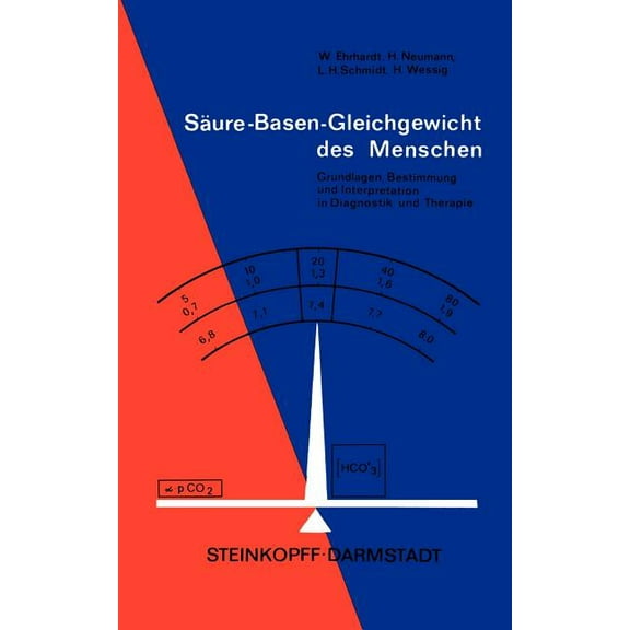 Säure-Basen-Gleichgewicht Des Menschen: Grundlagen, Bestimmung Und Interpretation in Diagnostik Und Therapie, (Paperback)