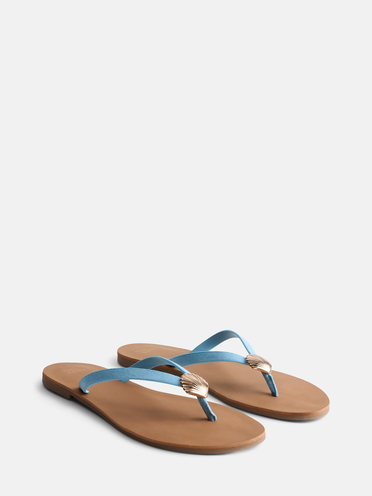 Time and Tru Women's Ornament Thong Sandals