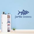 thumbnail image 2 of Holiday Gift Children Just Swimming Cute Sports Wall Decal Decoration Swimming Underwater Sports Lover Scuba Decal Lasts Years and Easily Removable - Size: 34 in x 18 in, 2 of 3
