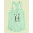 thumbnail image 3 of Sea Shell I Racerback Tank Women -Denis Diderot Designs, Female Large, 3 of 4