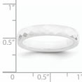 thumbnail image 6 of Ceramic White 4mm Faceted Polished Band, 6 of 11