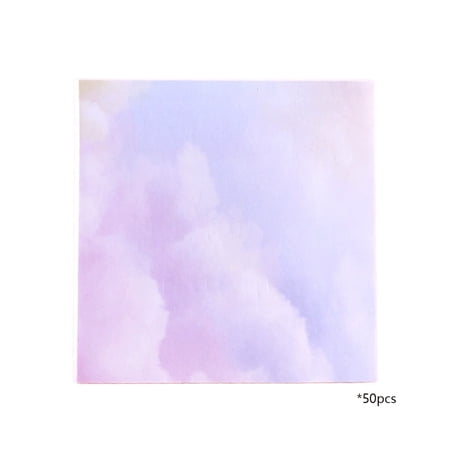 Sticky Notes 3x3 Cute Gradient Watercolor Self Stick Notes Pads Super Adhesive Memo Pads Refills Easy to Post Paper Home Office Notebooks Supplies Accessories 50pcs