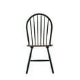 thumbnail image 3 of Boraam Windsor Wood Dining Room Side Chairs - Set of 2 - Black and Cherry Finish, 3 of 10