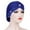 Blue, variant on Women Cross Forehead Small Daisy Beaded Turban Hat Night Hat Chemotherapy Hat Baotou Hat Baseball Caps Yellow