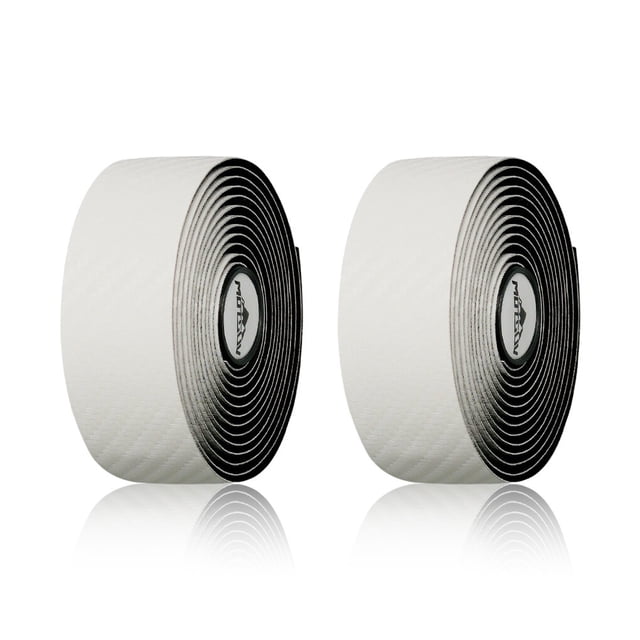 Langgg 2PCS/Box Bike Wraps Super Elastic Bicycle Handlebar Belt Washable Portable Comfortable Flexible Cycling Riding Grip Tapes White 1Set