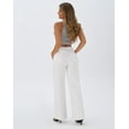 thumbnail image 4 of roswear Women's Wide Leg Jeans Stretchy Boyfriend Style, 30" Inseam, Size 4-16, 4 of 5
