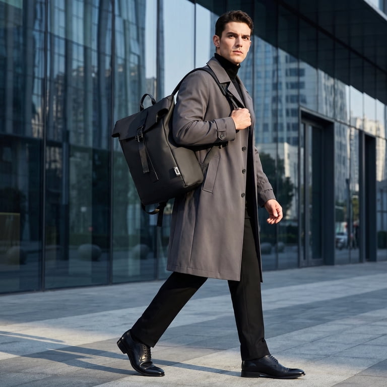 best minimal urban travel backpack NAYO SMART U5 Black MINIMAL STILE Weekend Mueslii