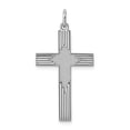 thumbnail image 3 of 925 Sterling Silver Laser Designed Cross Shaped Pendant, 3 of 5