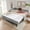 Grey, variant on Full Size Chenille Daybed with Pull-Out Trundle, Luxury Upholstered Sofa Bed with USB Port, Vintage Nailhead Trim, Space-Saving 2-in-1 Day Bed for Bedroom, Beige