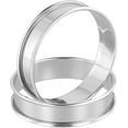 thumbnail image 4 of 20 PCS 4 Inch Silver Crumpet Rings, Round Stainless Steel Baking Rings, Double Rolled Tart English Muffin Rings for Pancake Cookie Baking, 4 of 6
