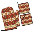 thumbnail image 1 of ZICANCN Oven Mitts and Pot Holders Sets, Boho Southwestern Aztec Style Baking Sets Kitchen Heat Resistant 4 Pieces, 1 of 8