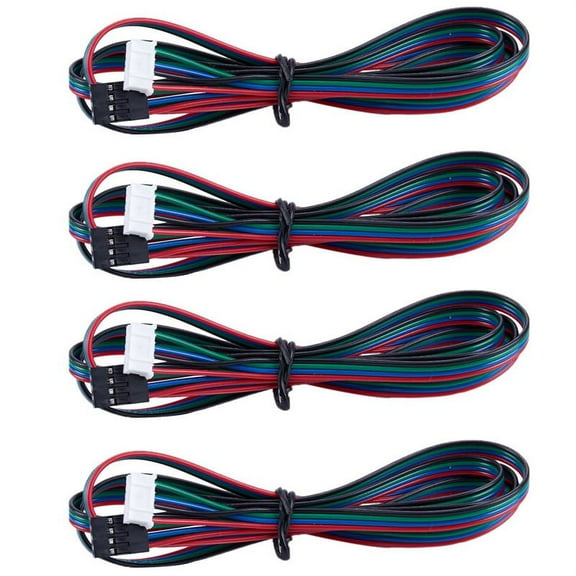 4X Extended NEMA 17 Stepper Motor Cable 1M Long 4 6 Pin 3D Printer