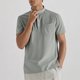 thumbnail image 1 of pstuiky Camisa de manga corta para hombre, Camisas de manga corta con cuello redondo y botones sueltos informales de color liso para hombre ropa de hombre s, 1 of 6