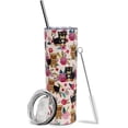 thumbnail image 1 of Vaso Yorkshire Terrier - Regalos Yorkshire Terrier para mujeres - Regalos para amantes de los perros - Regalo para perros - Tazas de viaje para bebidas frías y calientes - Con popote y tapa de 593 ml, 1 of 6