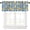 Blue, variant on Lemon Valances Curtain for Kitchen Cafe, Lemon Citrus Black Green Stripes Background Window Treatment Valances Short Curtains Rod Pocket Drape for Dining Room Home Farmhouse Decor, 54x18inch
