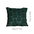 thumbnail image 4 of HJuyYuah Christmas Pillow Covers, 18x18 in Christmas Tree Decorative Pillow Cases with Zipper, Cozy Decor Covers for Living Room ,Couch, Sofa, Bed (Green-B), 4 of 8