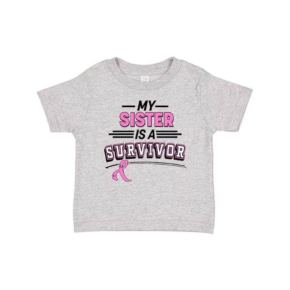 Inktastic My Sister is a Survivor Breast Cancer Awareness Boys or Girls Baby T-Shirt