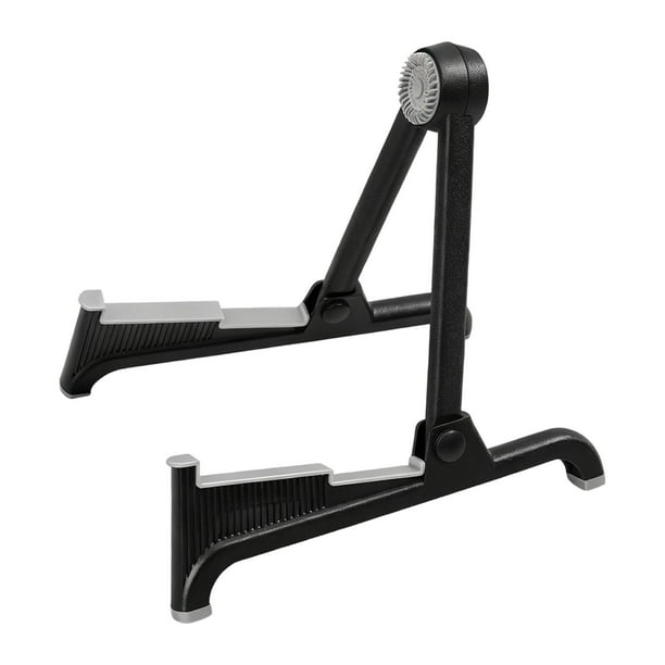 Soporte de guitarra plegable con patas de goma antideslizantes, soporte de suelo con marco en forma de A para violonchelo negro y gris