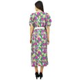 thumbnail image 5 of Bimba Womens Long Floral Caftan Designer Cover Up Holiday Kaftan Ladies Gown Maxi Dress, 5 of 6