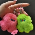 thumbnail image 3 of Sijiali Bag Pendant Exquisite Workmanship Decorative Soft Pluffy Bunny Plush Pendant for Decoration, 3 of 10