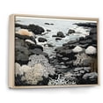 thumbnail image 2 of Designart "An Abstracted Gray Landscape II" Coastal Coral Under Water Floater Framed Canvas Art Print, 2 of 5