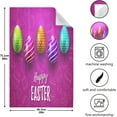 thumbnail image 5 of Happy Easter Purple Kitchen Tea Towels Set of 1 Absorbent Hand Dish Towels, Colorful Eggs Dishcloths Lint-Free 18x28 Inch Fast Drying for Cooking Baking Home Clean, 5 of 7