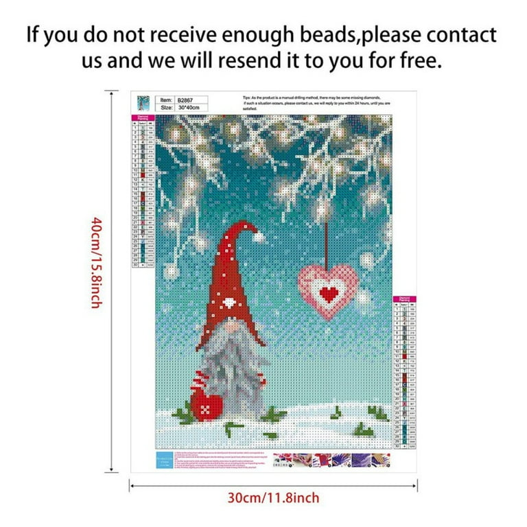 Stitch Diamond Painting Kit For Christmas (40x30cm), 5d Diamond