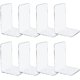 thumbnail image 1 of Sujetalibros de 8 piezas, sujetalibros de acrílico transparente para estantes, sujetalibros de plástico para el hogar Sincero Hogar, 1 of 1