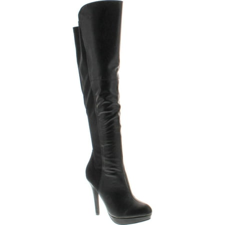 

Delicious Women s Venga Faux Leather Over The Knee High Heel Boots