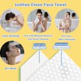 thumbnail image 7 of ICOTTON 2 in 1 Disposable Face Towel-100%Pure Cotton Clean Face Towels, 50 Pcs Large Single Use Face Towel & 150 Pcs Cotton Pads for Sensitive Skin, 7 of 7