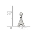 thumbnail image 4 of Mio Memento Sterling Silver Letter A Dangle Initial Charm, 4 of 4