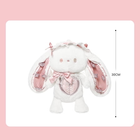 Cute King Rabbit Plush Toy Soft Stuffed Bunny Doll Crown Bunny Plush Gift