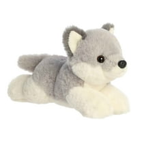 Aurora - Small Gray Mini Flopsie - 8" Wolf Pup - Adorable Stuffed Animal