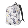 thumbnail image 2 of Yiaed Rabbit And Butterfly Print Backpack, Premium Laptop Backpack, Travel Backpack for Women, Lightweight Backpacks, Comfortable Back Pack-Medium, 2 of 5