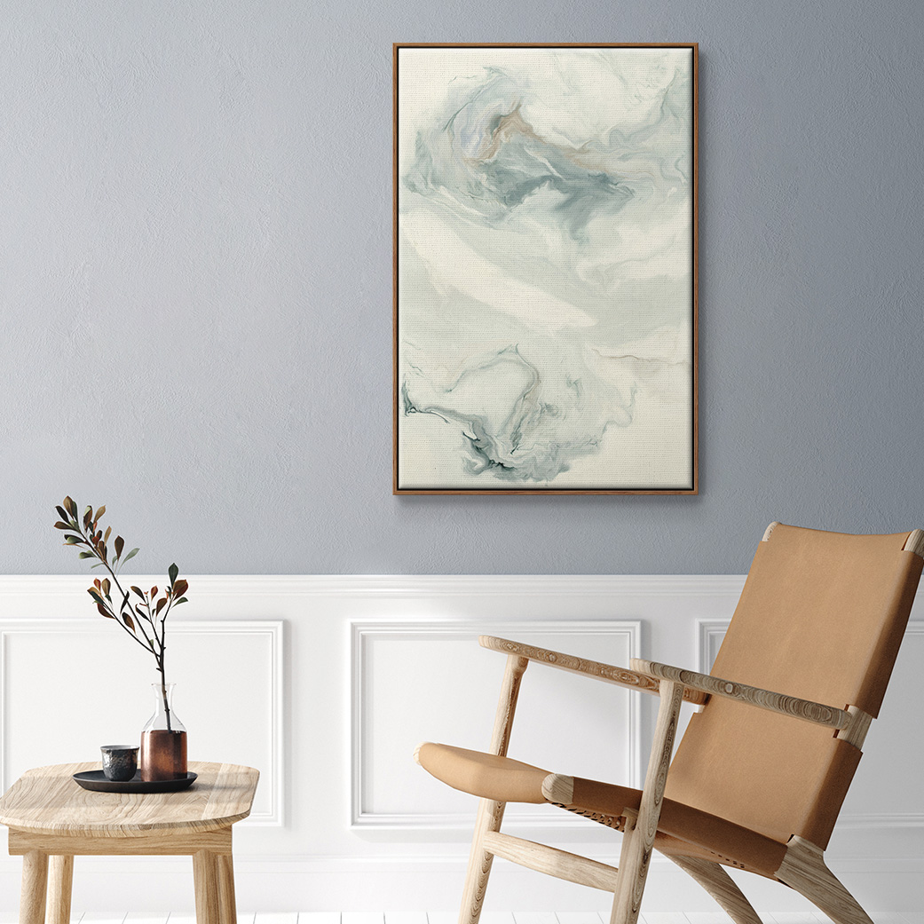 Untitled Framed Premium Gallery Wrapped Canvas - Ready to Hang - 25 x 37 - Walnut Floating Frame