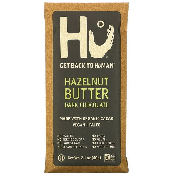 Hu, Hazelnut Butter Dark Chocolate, 2.1 oz Pack of 3
