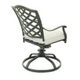 thumbnail image 2 of 37 Inch Wynn Swivel Patio Dining Chair, Cushioned Seat, Gray - Saltoro Sherpi, 2 of 5