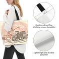 thumbnail image 3 of Balery Combine harvester working with tractor Bolsa Tote Estilo Estético con Cremalleras, Bolsa de Hombro, Bolsa de Compras Grande y Plegable, 3 of 8