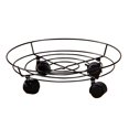 thumbnail image 2 of Soporte Para Maceta De 14 Pulgadas Metal Negro Multifuncional Con 4 Ruedas De Freno Universales Florero Cubo Carro Caddy Para Dormitorio Sala De Estar Café Cateissary HA021747-00, 2 of 7