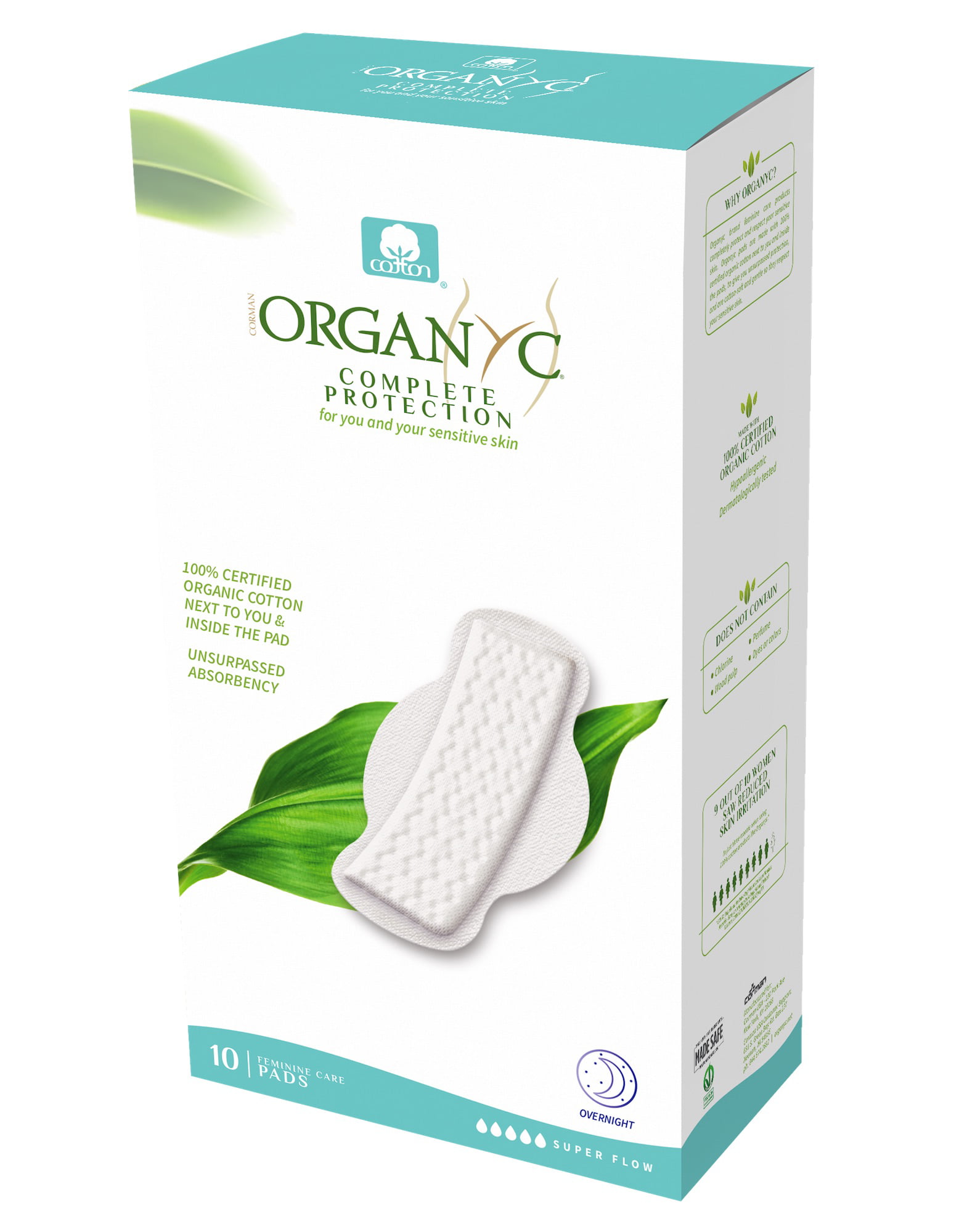 Organyc Organic Cotton Maternity Pads 2x12 Pads 