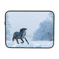thumbnail image 7 of Winter Landscape with Horse 15 inch Portable Laptop Sleeve Compatible with MacBook Air Notebook Computer Case for Men Women College School Students, 7 of 7