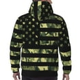 thumbnail image 7 of Kdxio American Flag Camo Print Mens Casual Hooded Collar Drawstring Hoodies Pullover Sweatshirts Casual Long Sleeve Shirts-Medium, 7 of 7